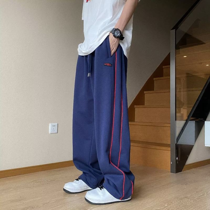 Lazy, artistic and fashionable trousers, Harajuku wide-leg pants, new style, simple and trendy casual pants