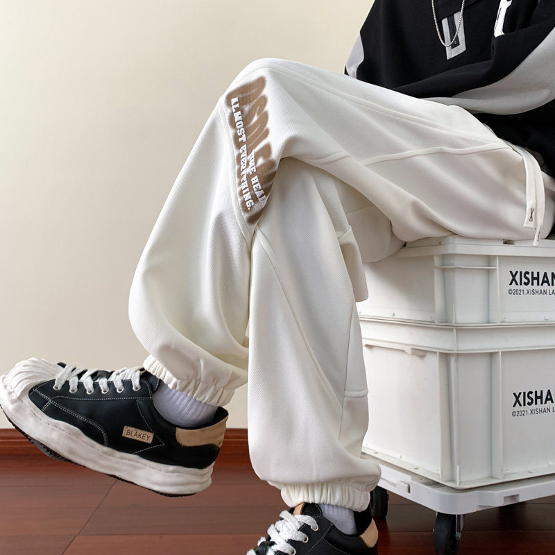 live streaming!  Large quantity discount for video pineapple plaid foam casual trousers for men