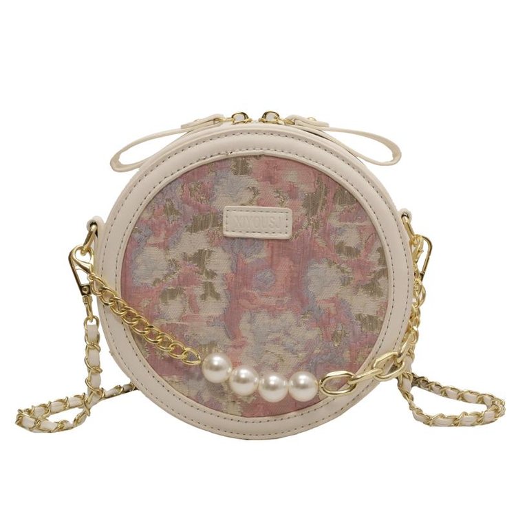 This year's popular French niche small bag women's new 2024 summer design round bag versatile crossbody bag