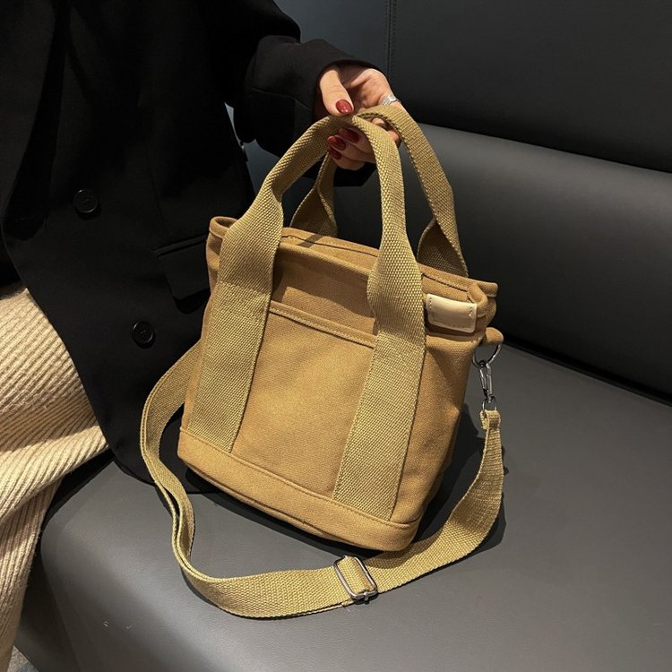 Cross-border tote bag, Japanese high-end canvas bag, work lunch bag, student class tote bag, shopping casual cloth bag