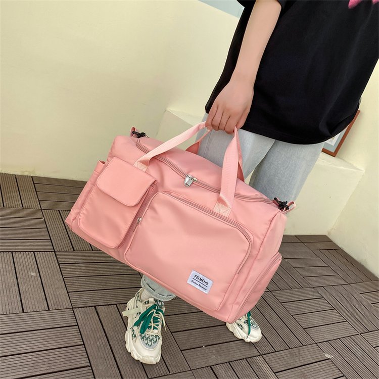 Outdoor sports fitness bag, men's and women's training swimming bag, dry and wet separation, short-distance fashionable travel bag, shoe compartment with logo