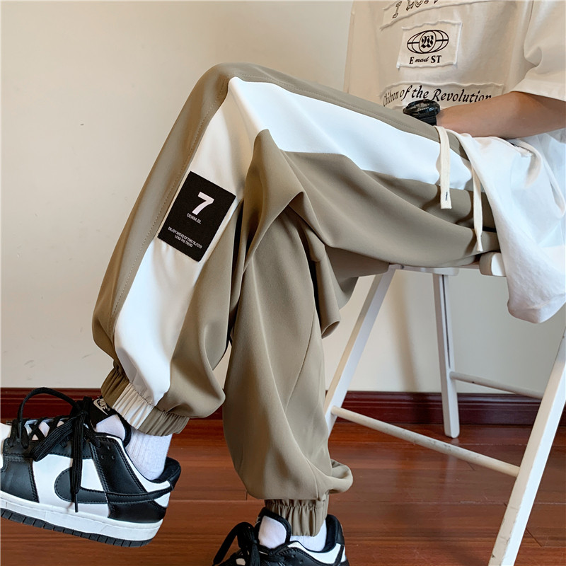 Spring and summer new style ice silk sweatpants men's versatile long pants