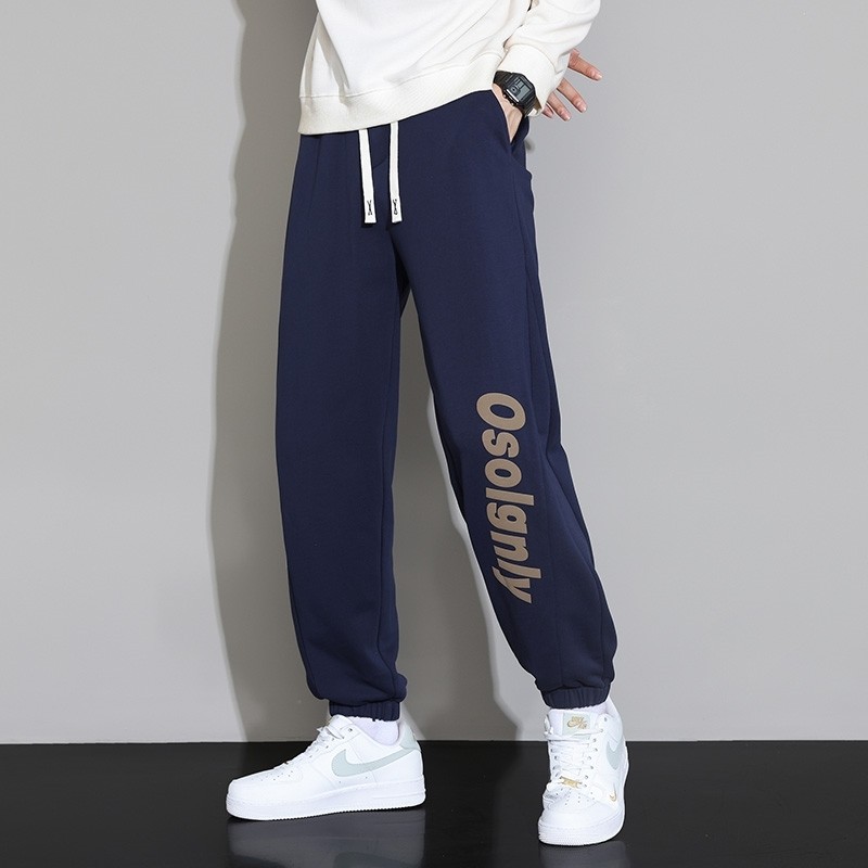 Pants, spring and autumn American straight pants, wide-leg workwear, trendy brand sweatpants, casual velvet