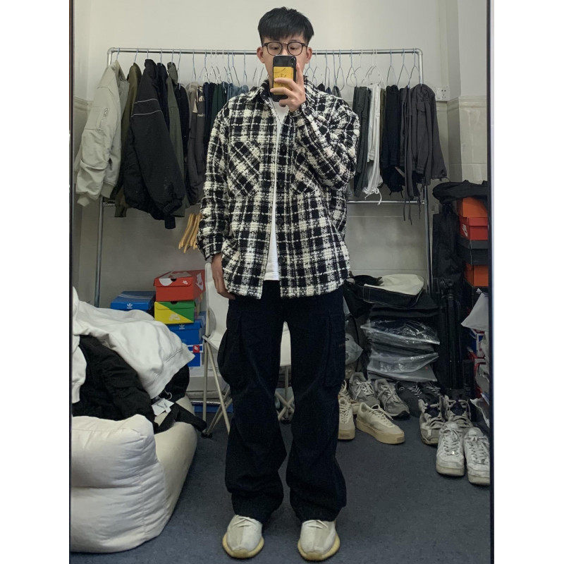 American retro cleanfit small fragrant style shirt jacket special batch