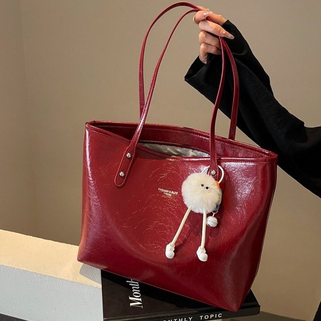 Versatile texture large bag women's bag wholesale 2024 new fashion tote bag large capacity commuter casual shoulder bag