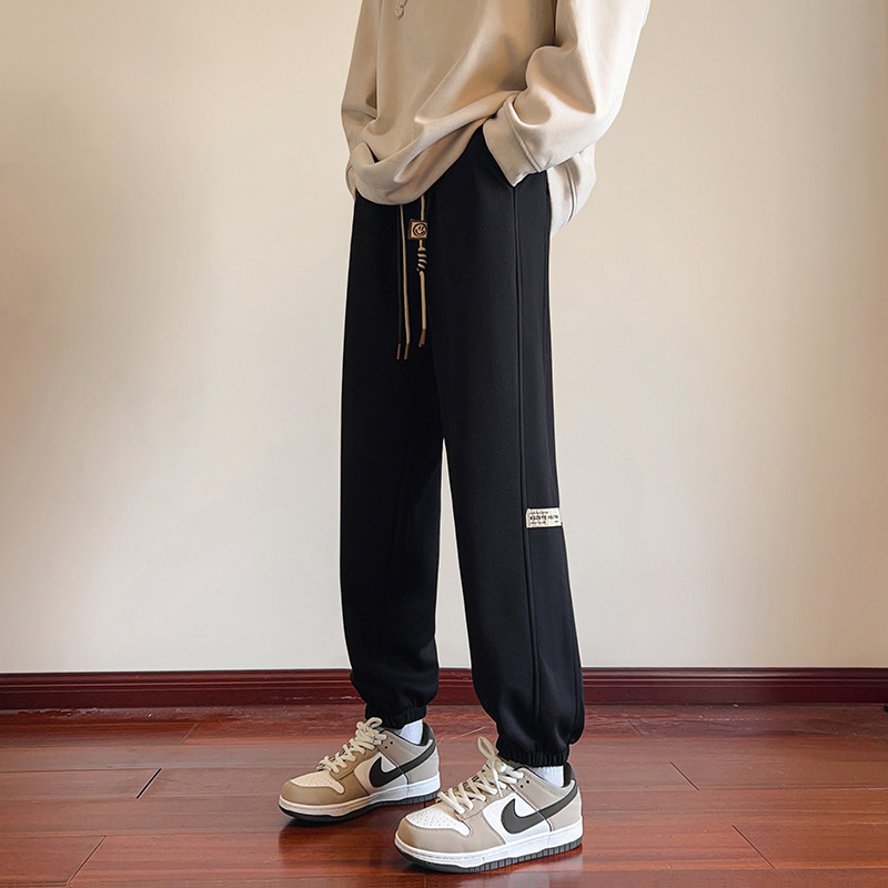 Men's leggings spliced ​​small leggings autumn loose casual pants trendy trousers code