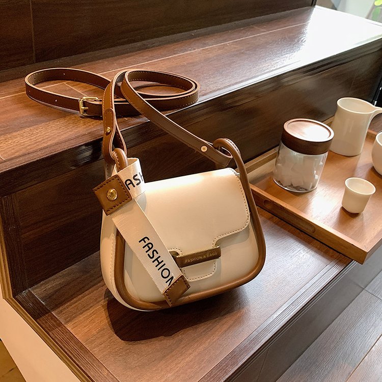 2024 Early Autumn Women's Bag Fashion Korean Version Contrast Color Small Square Bag Simple Casual Shoulder Bag Simple One Shoulder Crossbody Bag for Women