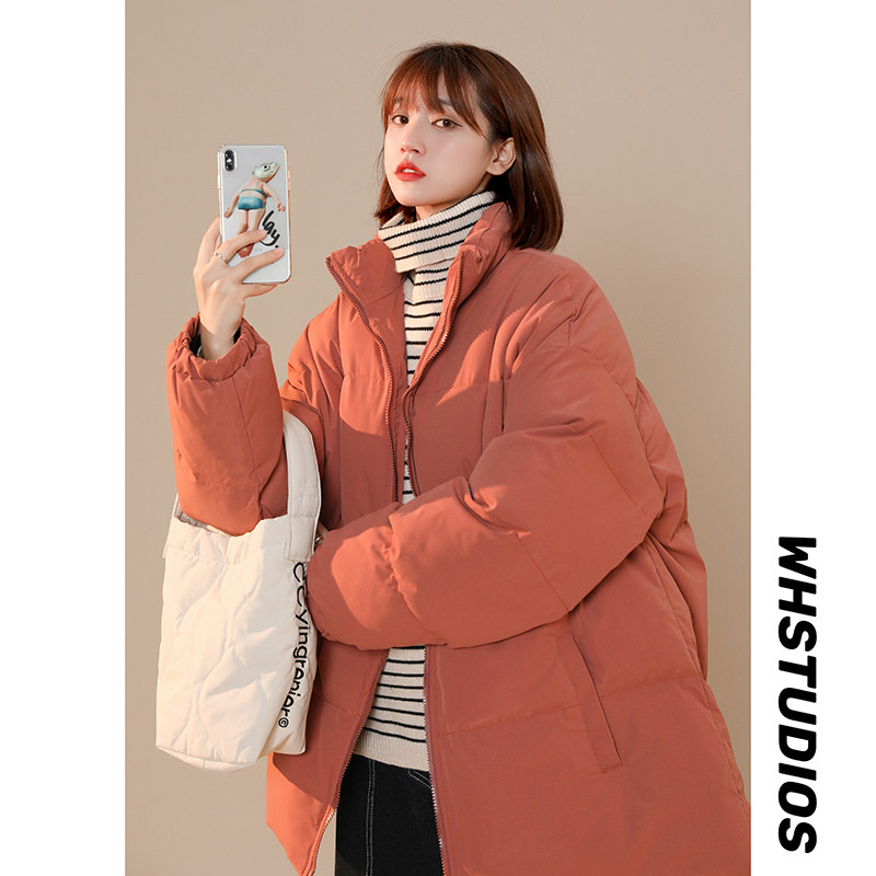 Neutral autumn and winter new cotton coat Korean style stand collar trend