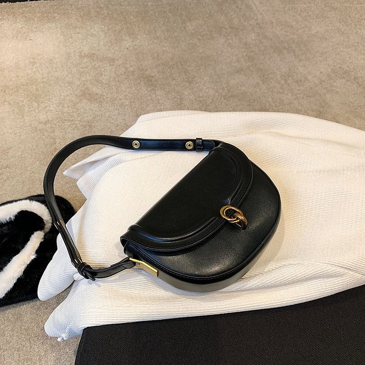 New high-end saddle bag small bag new fashion versatile women's bag armpit shoulder bag crossbody bag