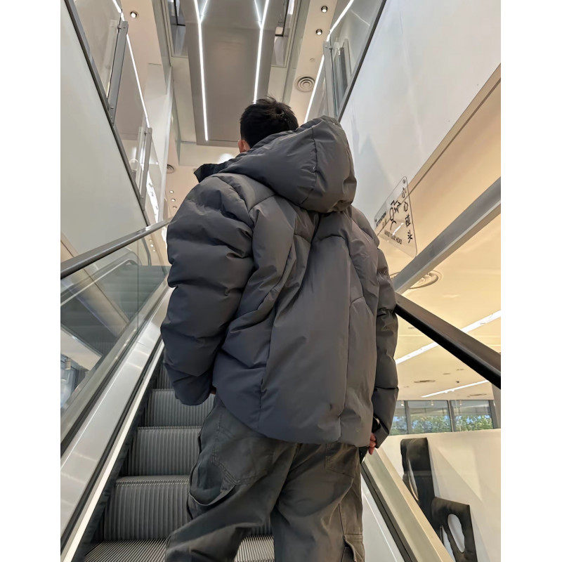 American retro niche cleanfit patchwork hooded jacket