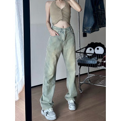 American ins high street self-portrait in the mirror three-color trendy casual trousers for men and women