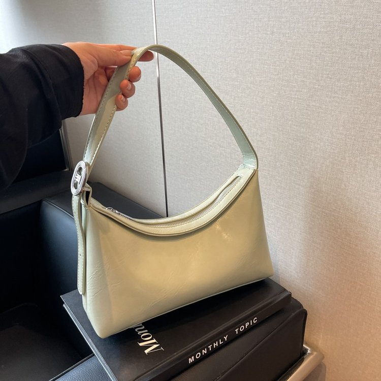 Simple armpit bag for women 2024 new trendy fashion niche design high-end solid color foreign style shoulder handbag