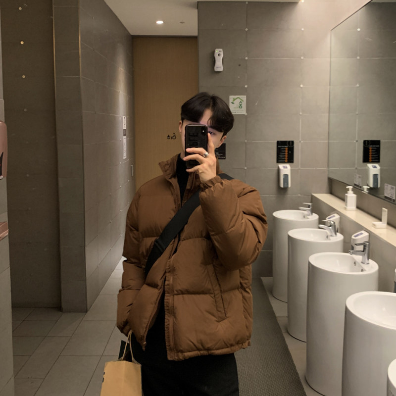 men's loose korean style bread coat
