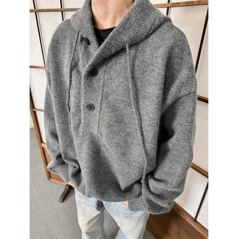 Autumn and winter trendy brand loose, simple, versatile and lazy style hooded sweater