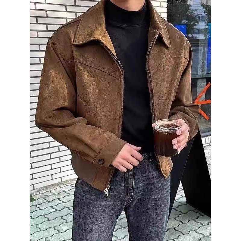 American retro niche cleanfit lapel jacket