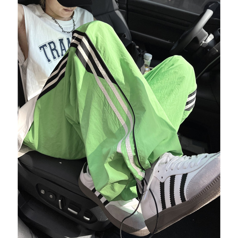Summer thin paratrooper pants, sports hip-hop casual pants, quick-drying wide-leg pants