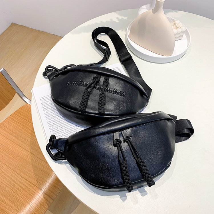 Bags for women new spring cross-body niche design high-end texture fashion versatile chain chest bag waist bag