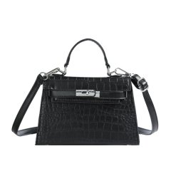 2024 spring and summer hot style high-end women's bag genuine leather second generation Kelly bag palm print handbag single shoulder crossbody bag