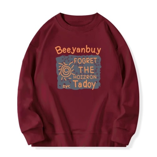 American retro sweatshirt for women Korean style lazy style hooded round neck top