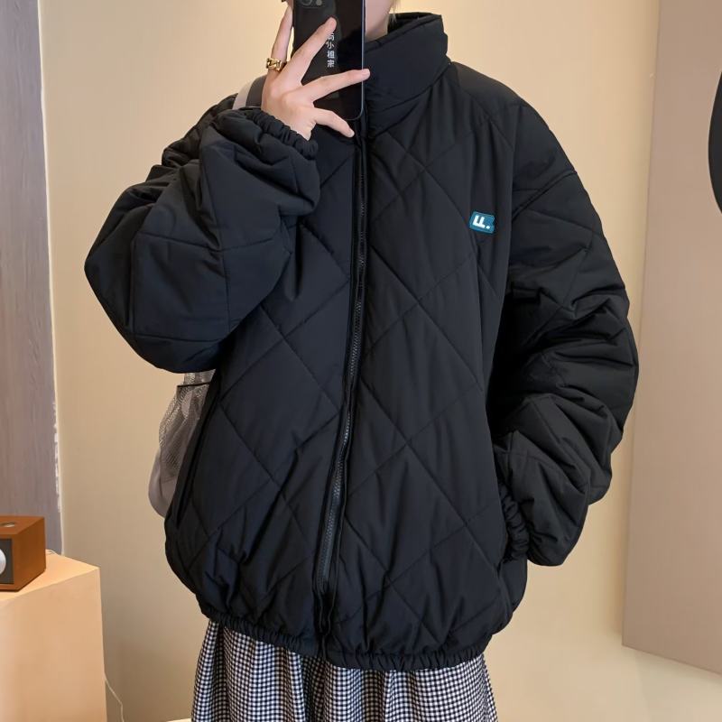 Men's winter trendy cotton-padded clothes, thickened trendy brand bread coats, winter style high-street Korean cotton-padded jackets, winter cotton-padded jackets