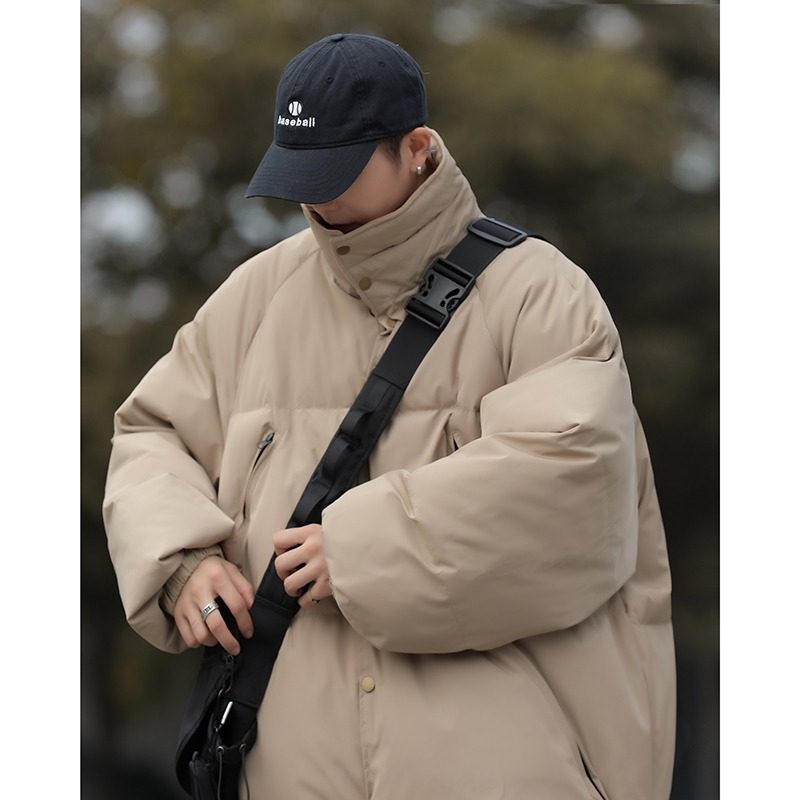 Thickened warm cotton jacket for men