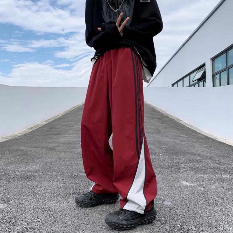 Straight style fashion brand men's spring and autumn casual pants trendy trousers sports pants youth popular simple