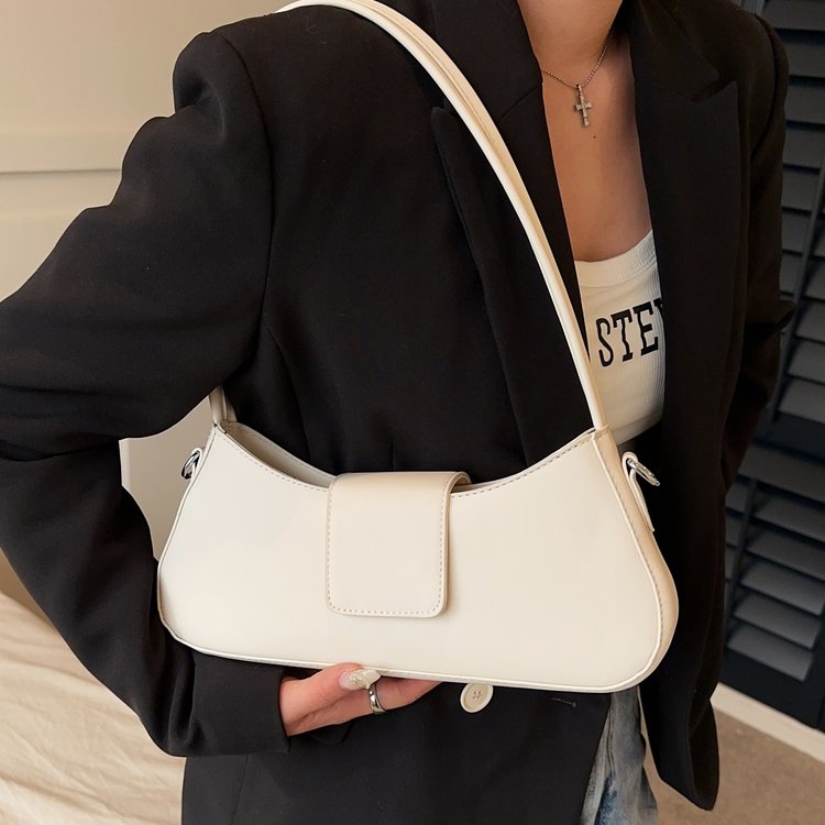 High-end handbags, niche armpit bags, 2024 new fashion commuter bags, baguette bags, versatile single shoulder crossbody bags
