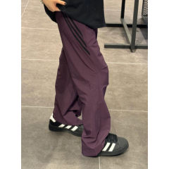 Summer thin purple casual pants for men and women, American straight pleated loose paratrooper pants