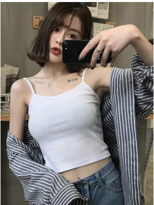 Camisole women's sleeveless small inner wear summer bottoming tube top outer wear ins trendy internet celebrity beautiful back top