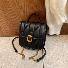 Shoulder bag, women's bag, crossbody bag, high-end new portable small backpack, retro simple rhombus backpack