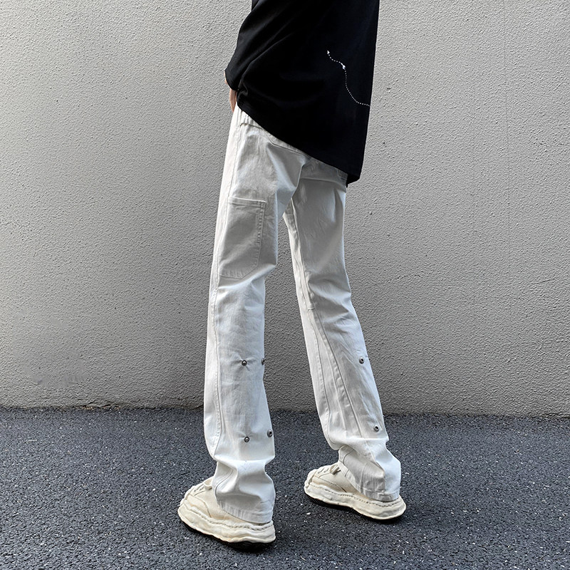 American ins high street hiphop new elastic slim straight casual pants item number