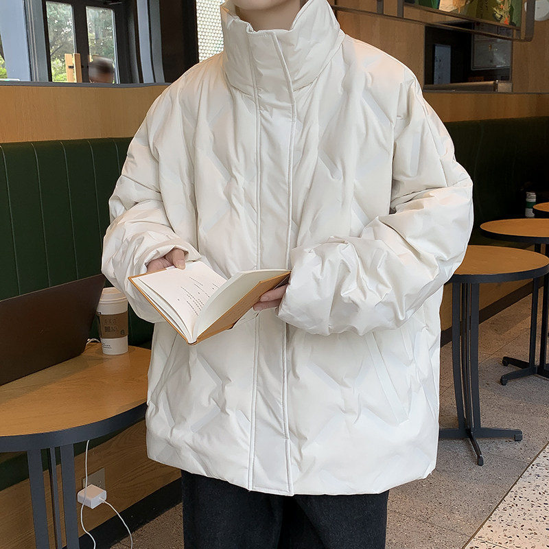 New American trendy brand couple tops, winter Japanese style retro cotton jackets for men