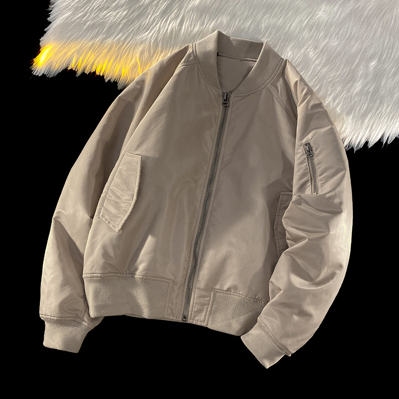 New winter American pilot cotton baseball jacket for men