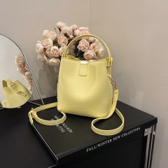 Korean fashion small handbag for women, new simple bucket bag, versatile shoulder crossbody bag, dropshipping