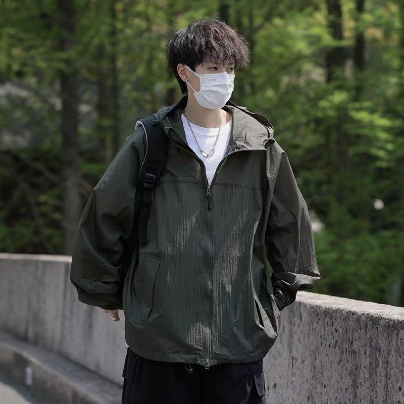Youth popular men's jackets, artistic trendy jackets, mountain style sun protection clothing