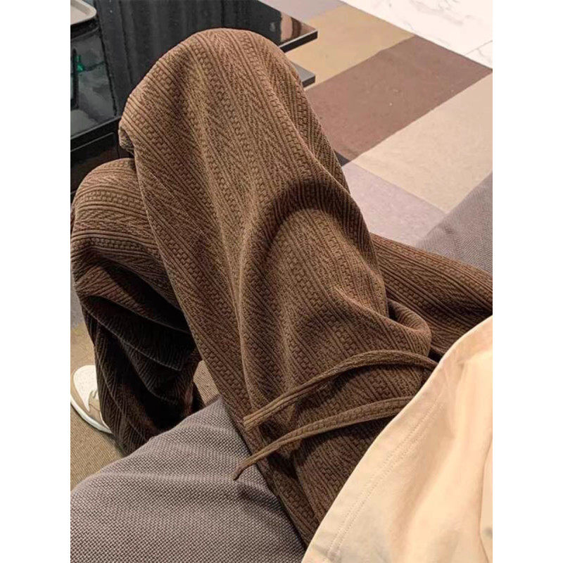 American men's casual pants American retro loose straight men's pants autumn and winter sports pants