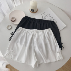 Real shot and real price, versatile anti-exposure safety pants, safety pants, thin lace bow pants