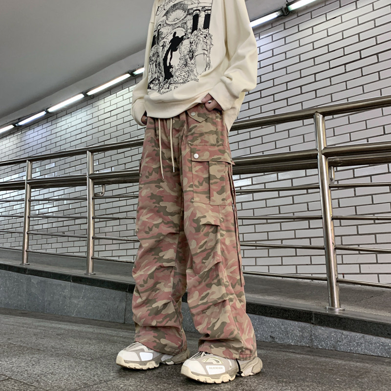 Camouflage autumn men's overalls casual pants loose trendy brand trend