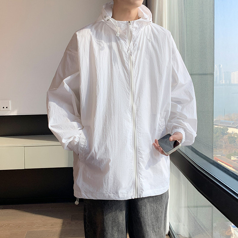 P45 sun protection index 50+ thin loose large size Hong Kong style sun protection jacket skin jacket