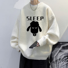 high quality!  Autumn and winter half turtleneck sweater for men, velvet thickened sweater for men, knitted sweater for men