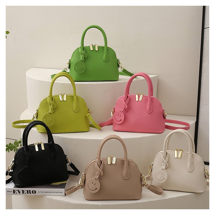 [Made by Craftsman] Bowling Bag Shell Mini Bolide First-layer Cowhide Genuine Leather Versatile Crossbody Handbag for Women