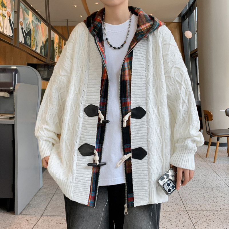 New arrival knitted cardigan men's casual jacket top