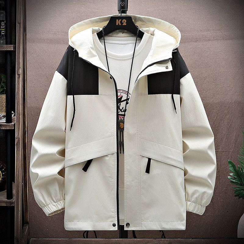 Spring new men's jacket youth fashion trendy brand loose jacket