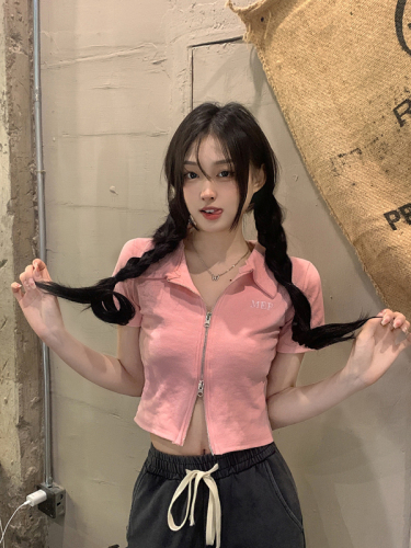 Double-ended zipper letter short T