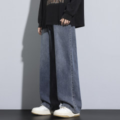 Men's jeans new style boys retro trousers American high street men's straight loose spring and autumn