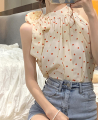 Real photos and real prices. Hot style strappy halterneck bow top.