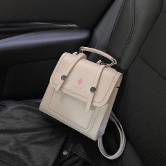 Niche high-end handbag 2024 new trendy silver backpack cross-border fashion casual women's backpack