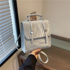 Backpack Women's Large Capacity Backpack Women's 2024 New Summer Soft Lightweight Multifunctional Commuting Crossbody Bag