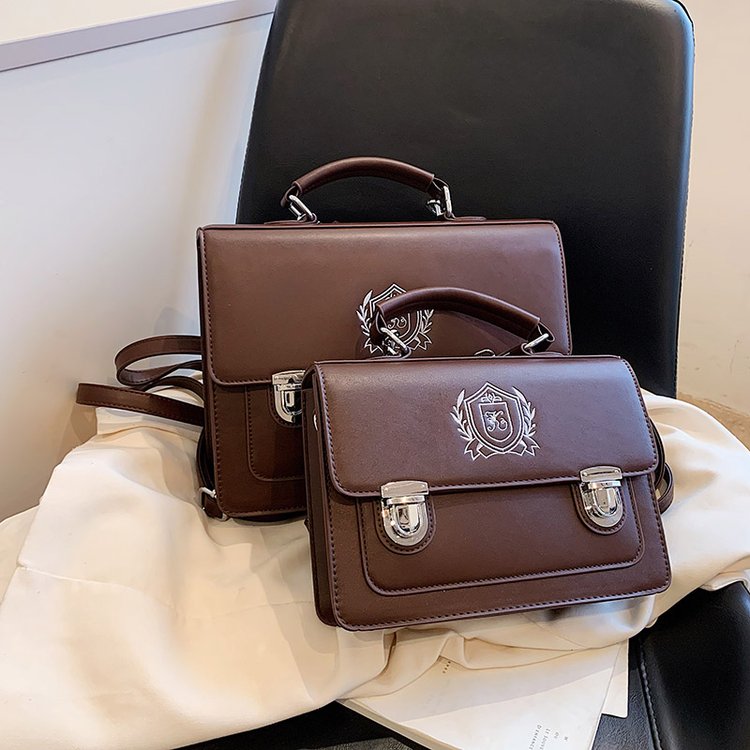 2024 New Japanese JK Uniform Bag Portable Messenger Bag Retro Backpack Single Shoulder Simple Messenger Bag Trendy