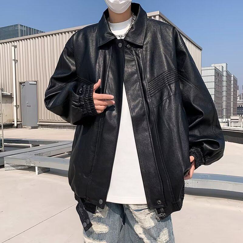 High quality Camera jacket top original workmanship leather jacket